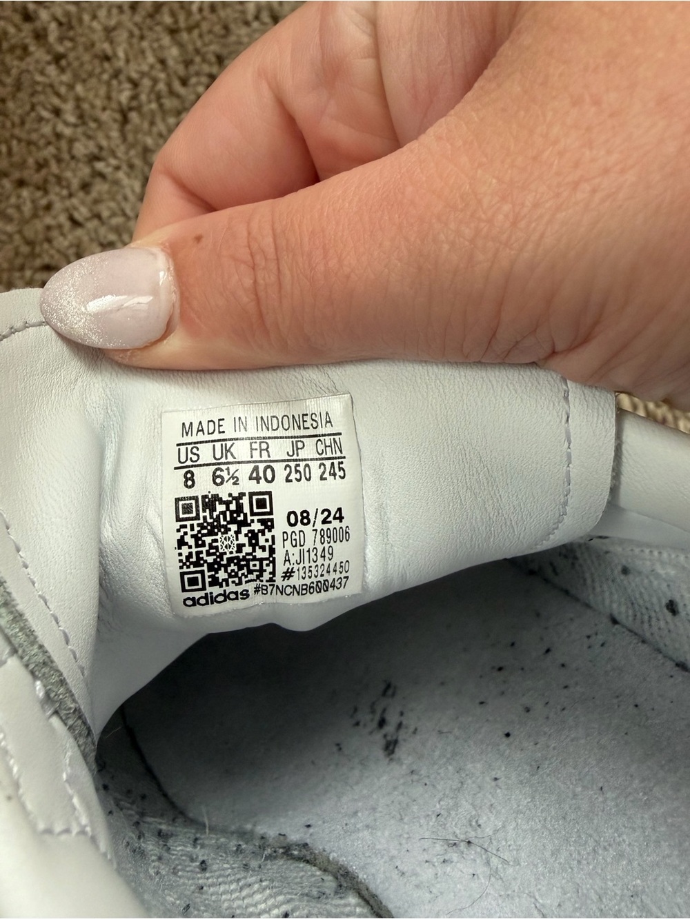 Adidas Sambae Sneakers - Cloud White / Core Black / Gold Metallic - Picture 5 of 5